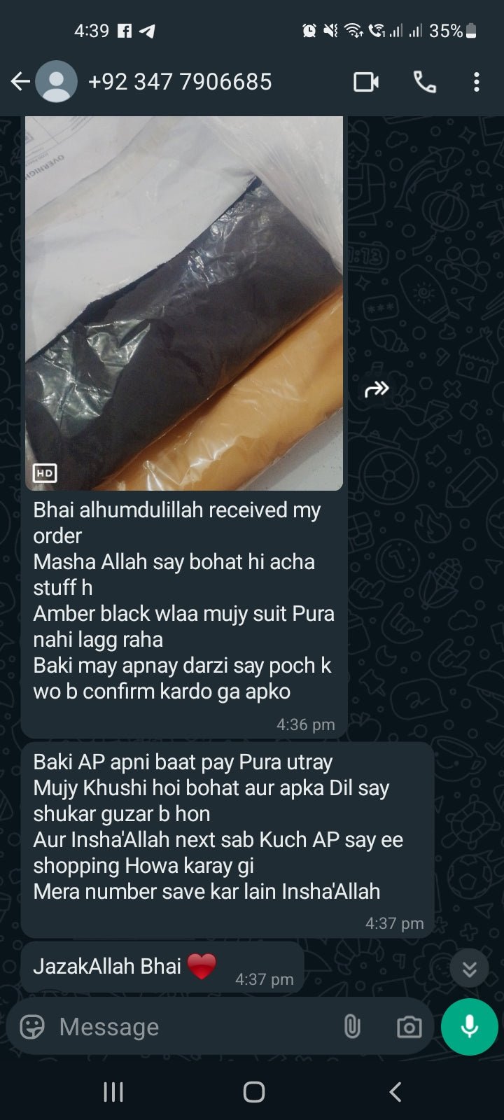 Verified customer